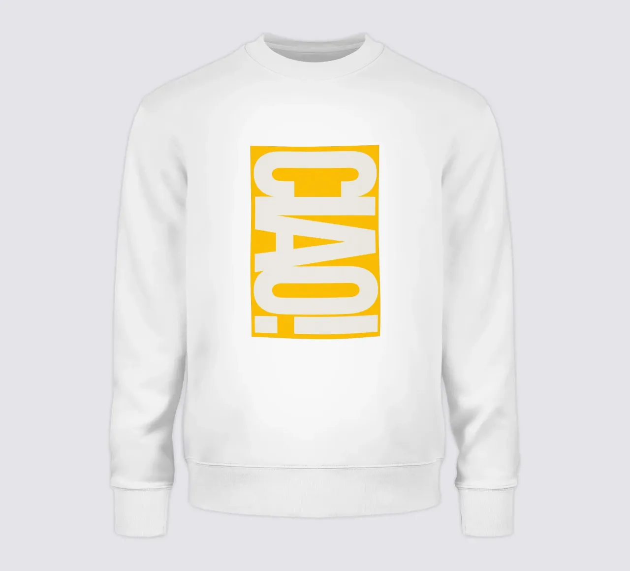 CIAO – Bold Greeting - Italian Hello felpa da QuooodZ by MooodzArt