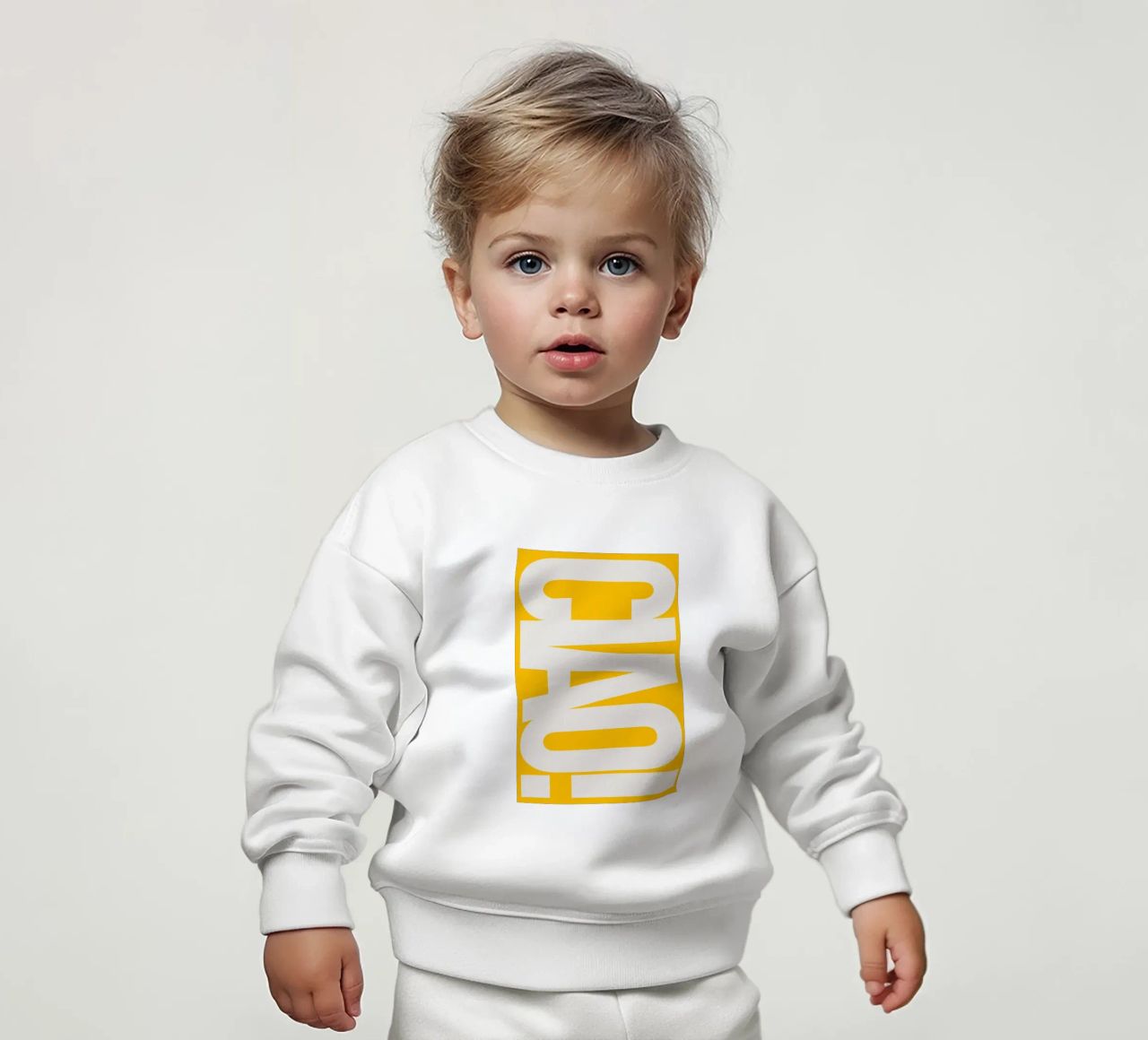 CIAO – Bold Greeting - Italian Hello felpa neonato da QuooodZ by MooodzArt