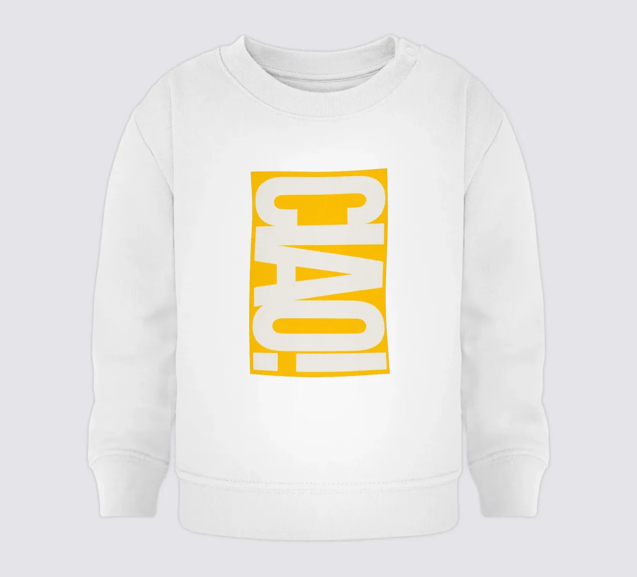 CIAO – Bold Greeting - Italian Hello felpa neonato da QuooodZ by MooodzArt