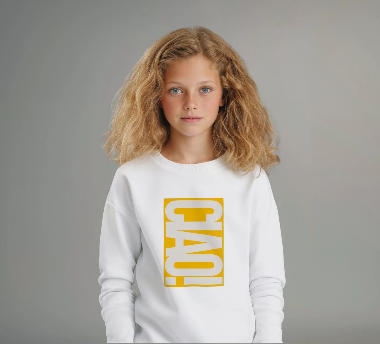 CIAO – Bold Greeting - Italian Hello felpa bambino da QuooodZ by MooodzArt