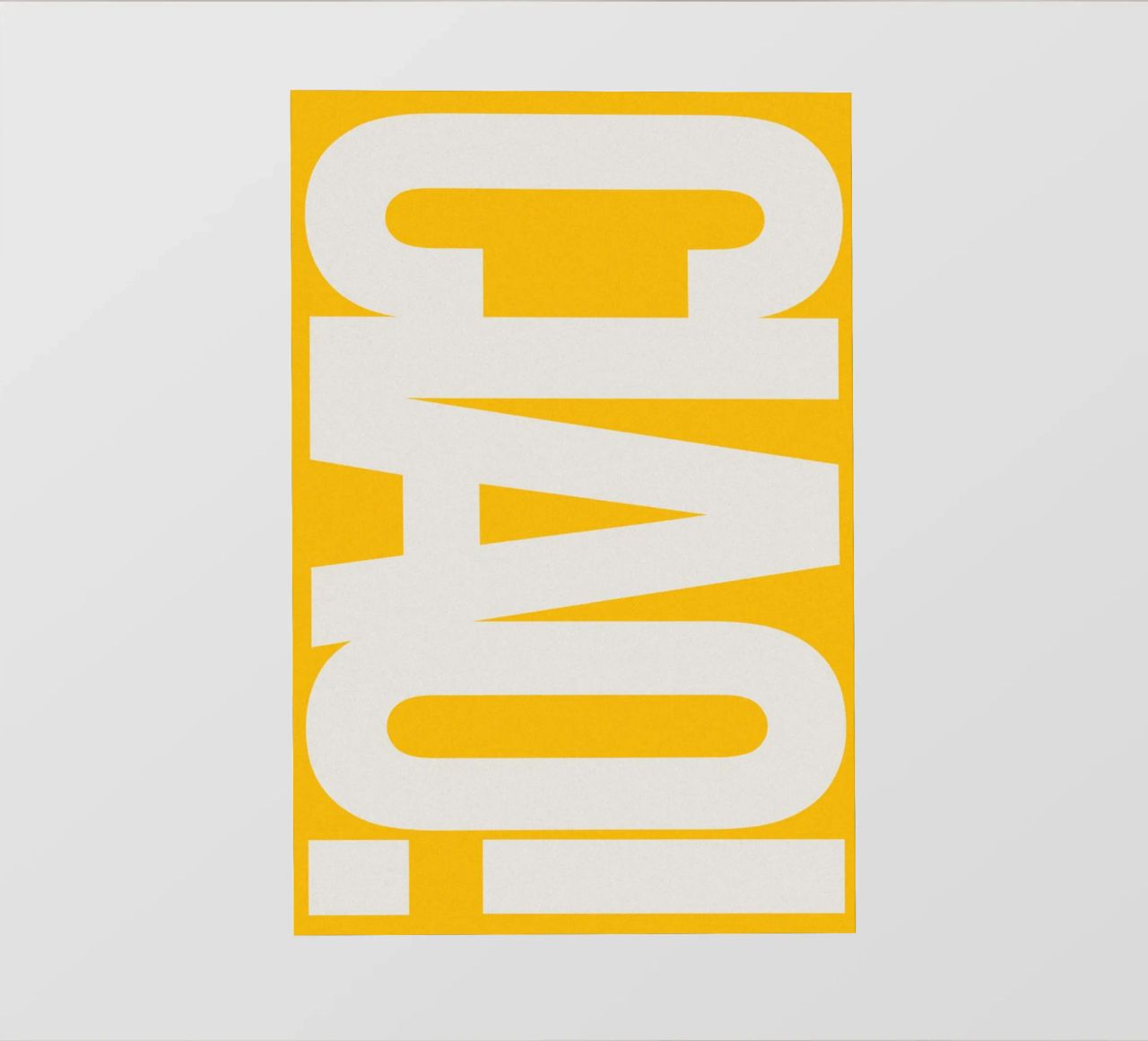 CIAO – Bold Greeting - Italian Hello pellicola backlit da QuooodZ by MooodzArt