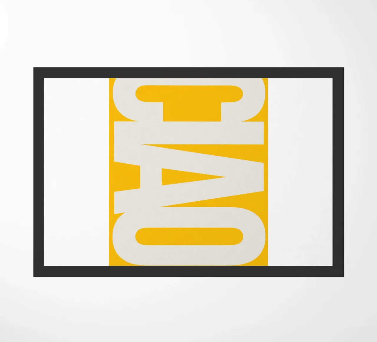 CIAO – Bold Greeting - Italian Hello felpudo de QuooodZ by MooodzArt