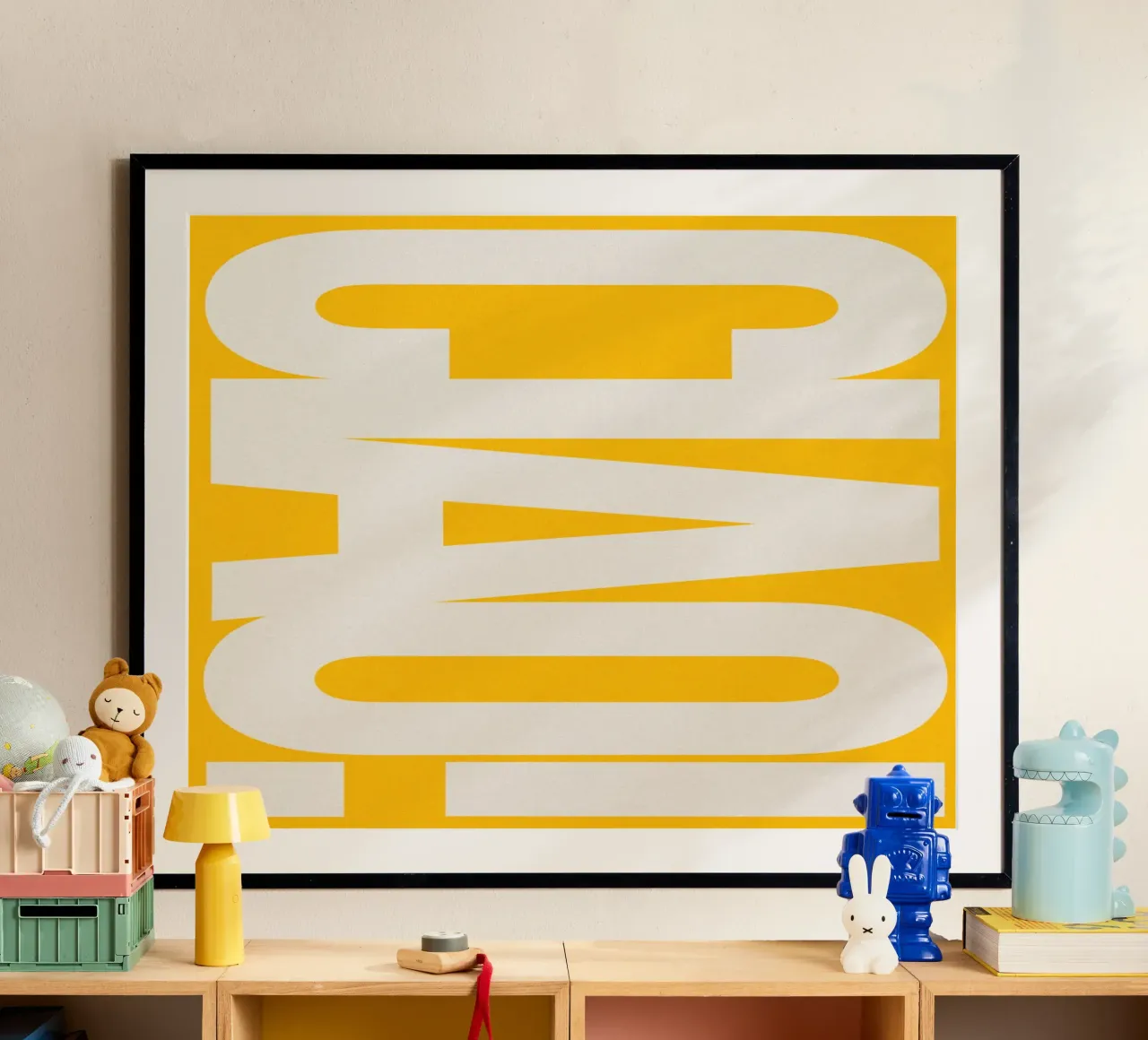 CIAO – Bold Greeting - Italian Hello carta hahnemühle da QuooodZ by MooodzArt
