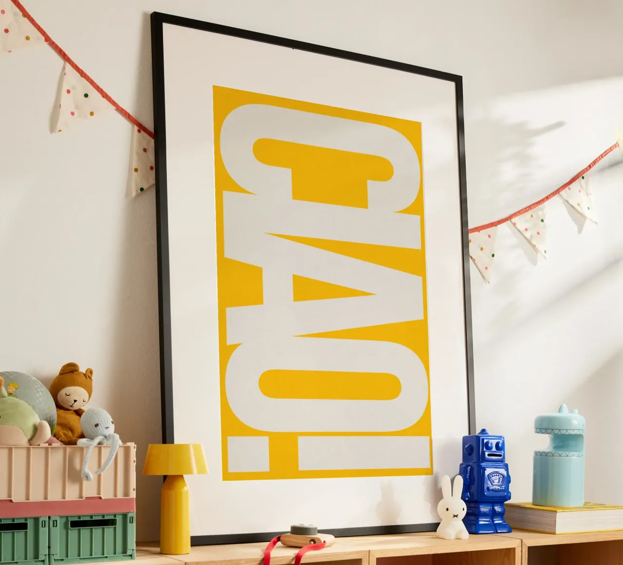CIAO – Bold Greeting - Italian Hello carta hahnemühle da QuooodZ by MooodzArt
