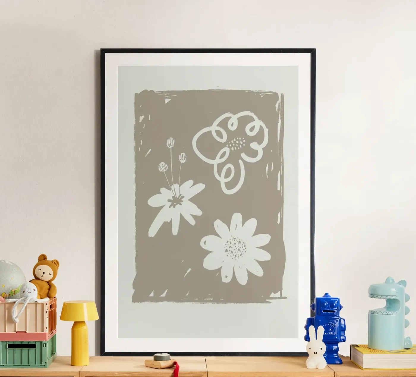 Wildflowers Brown poster da Graphite