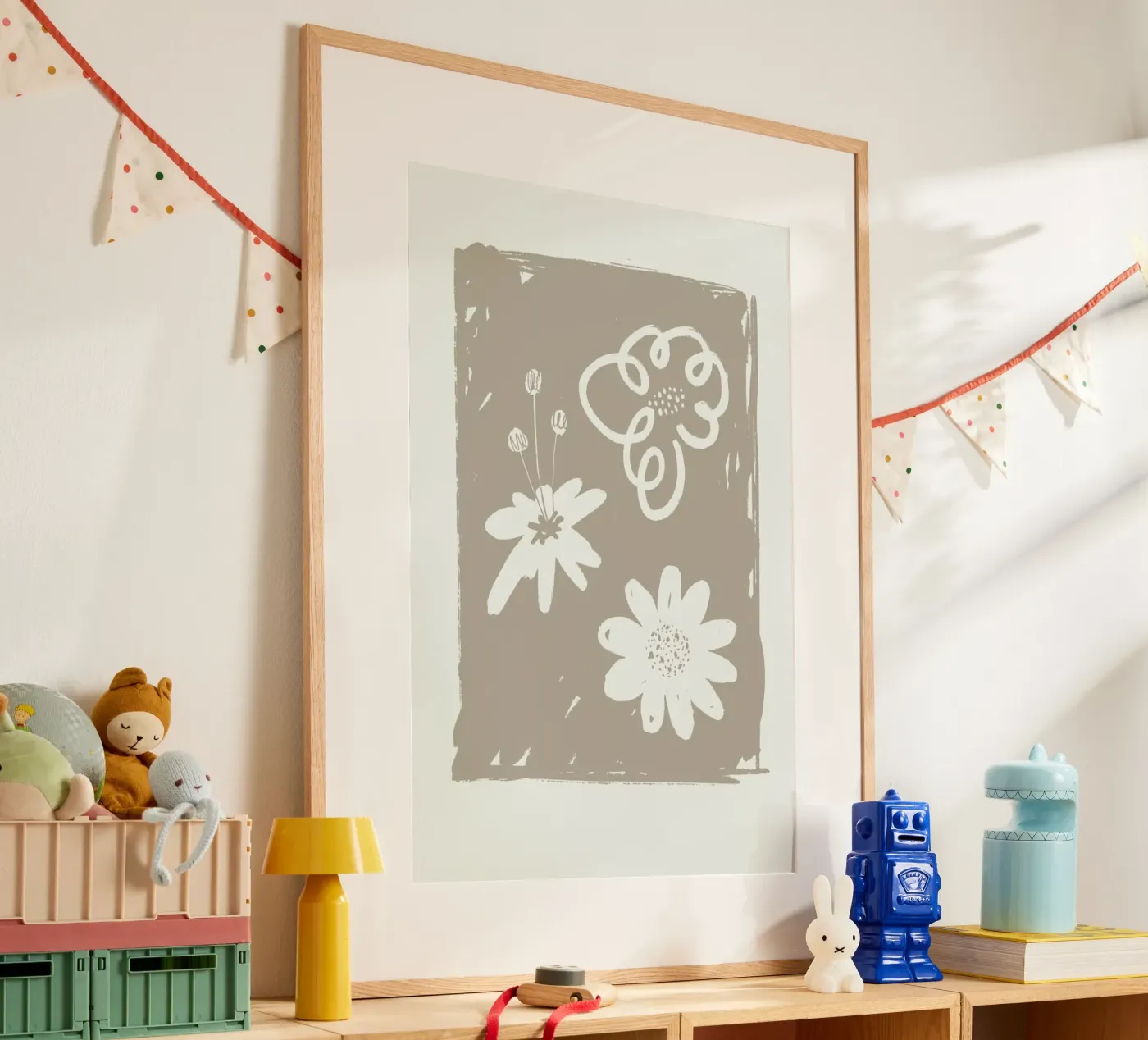 Wildflowers Brown poster da Graphite