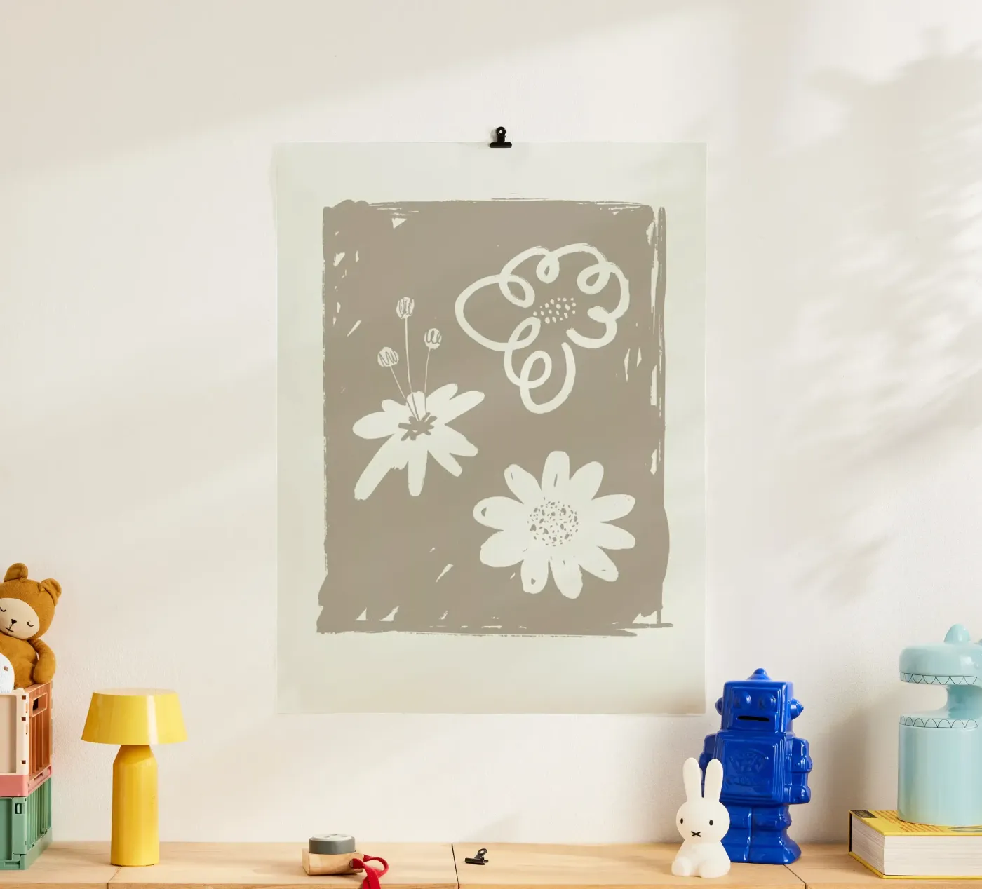 Wildflowers Brown poster da Graphite