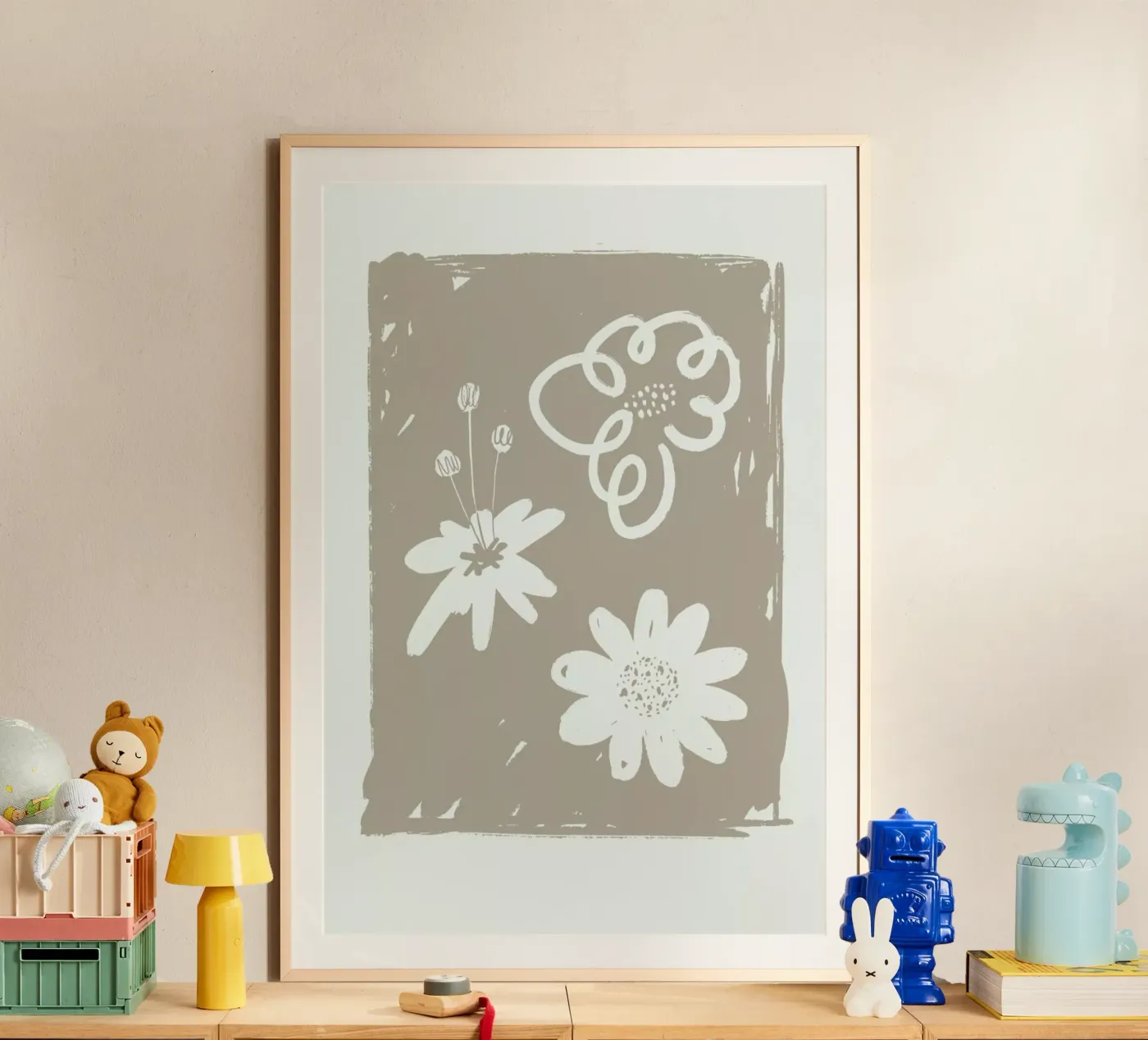 Wildflowers Brown poster da Graphite