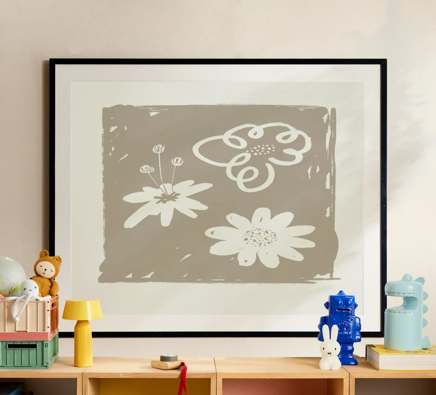 Wildflowers Brown poster da Graphite