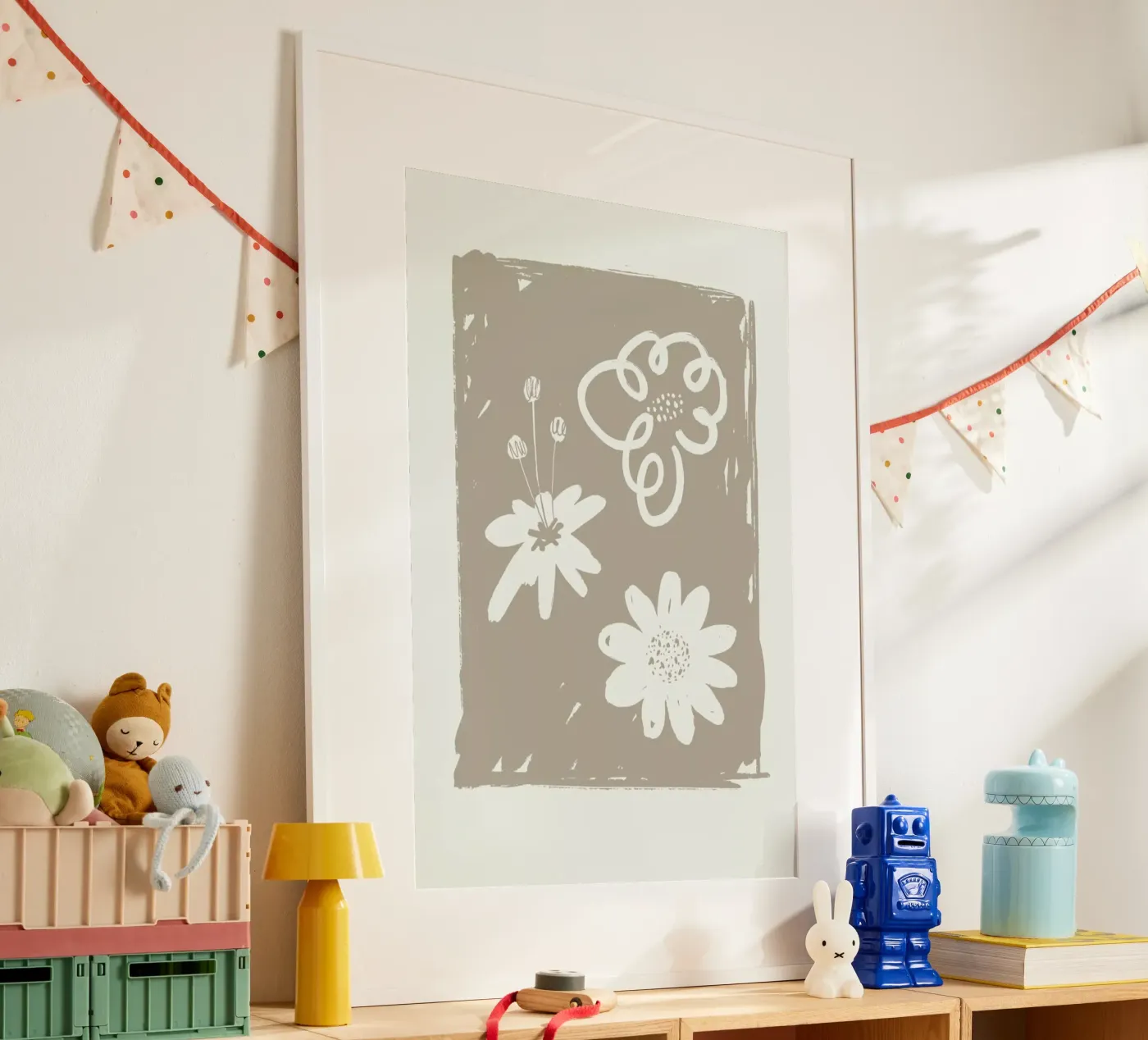 Wildflowers Brown poster da Graphite