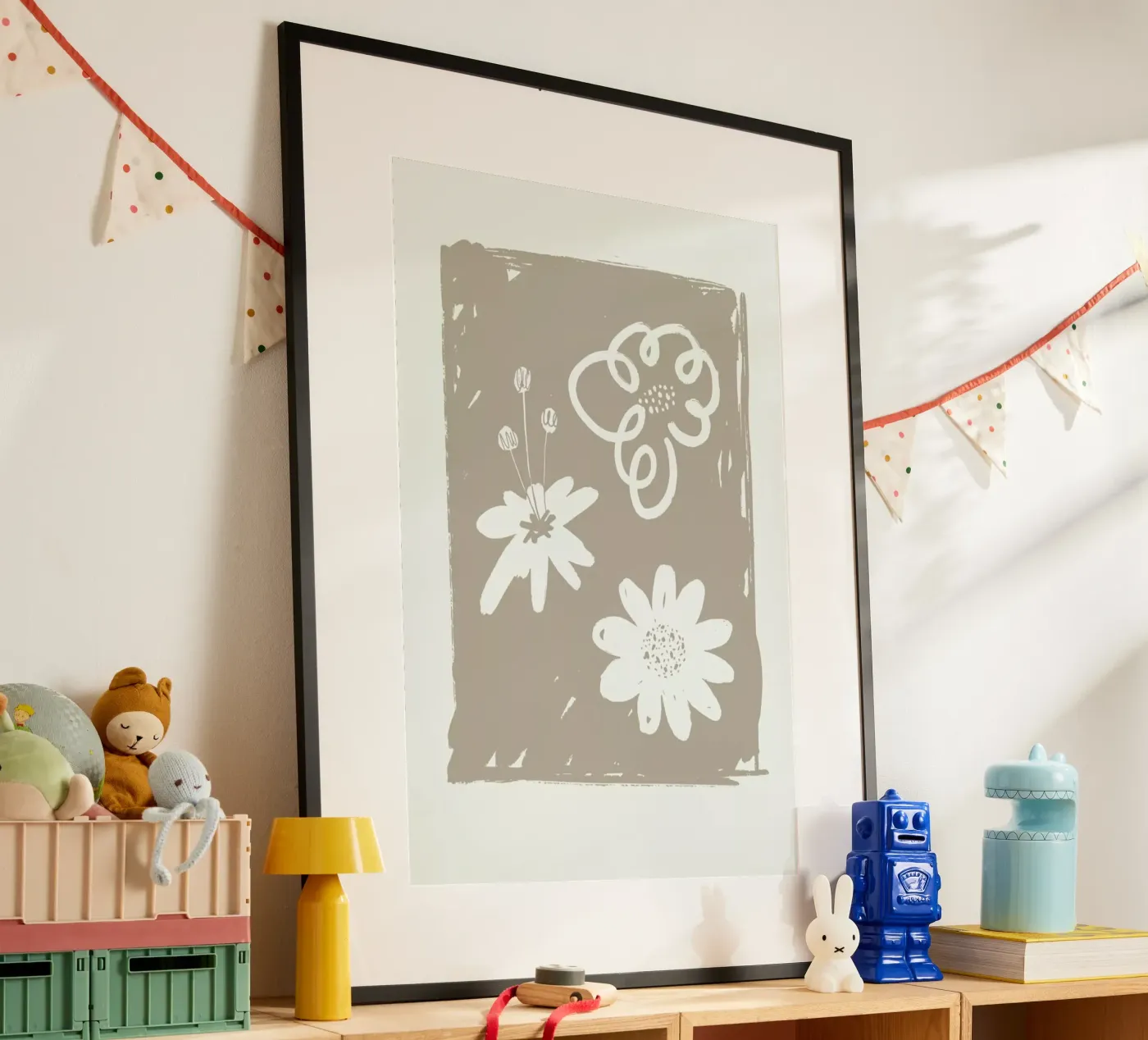 Wildflowers Brown poster da Graphite