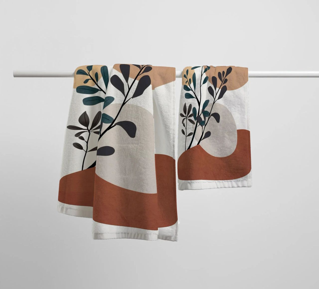 Shapes and Branches 08 asciugamano da bagno da cityart