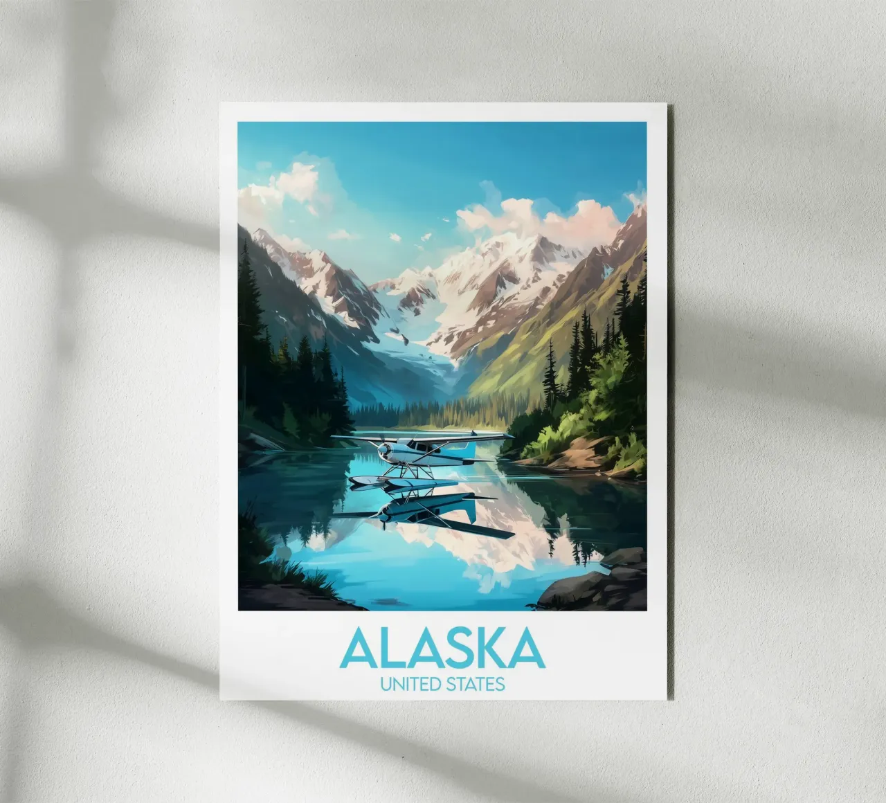 Affiche Alaska alluminio dibond da Frame the World