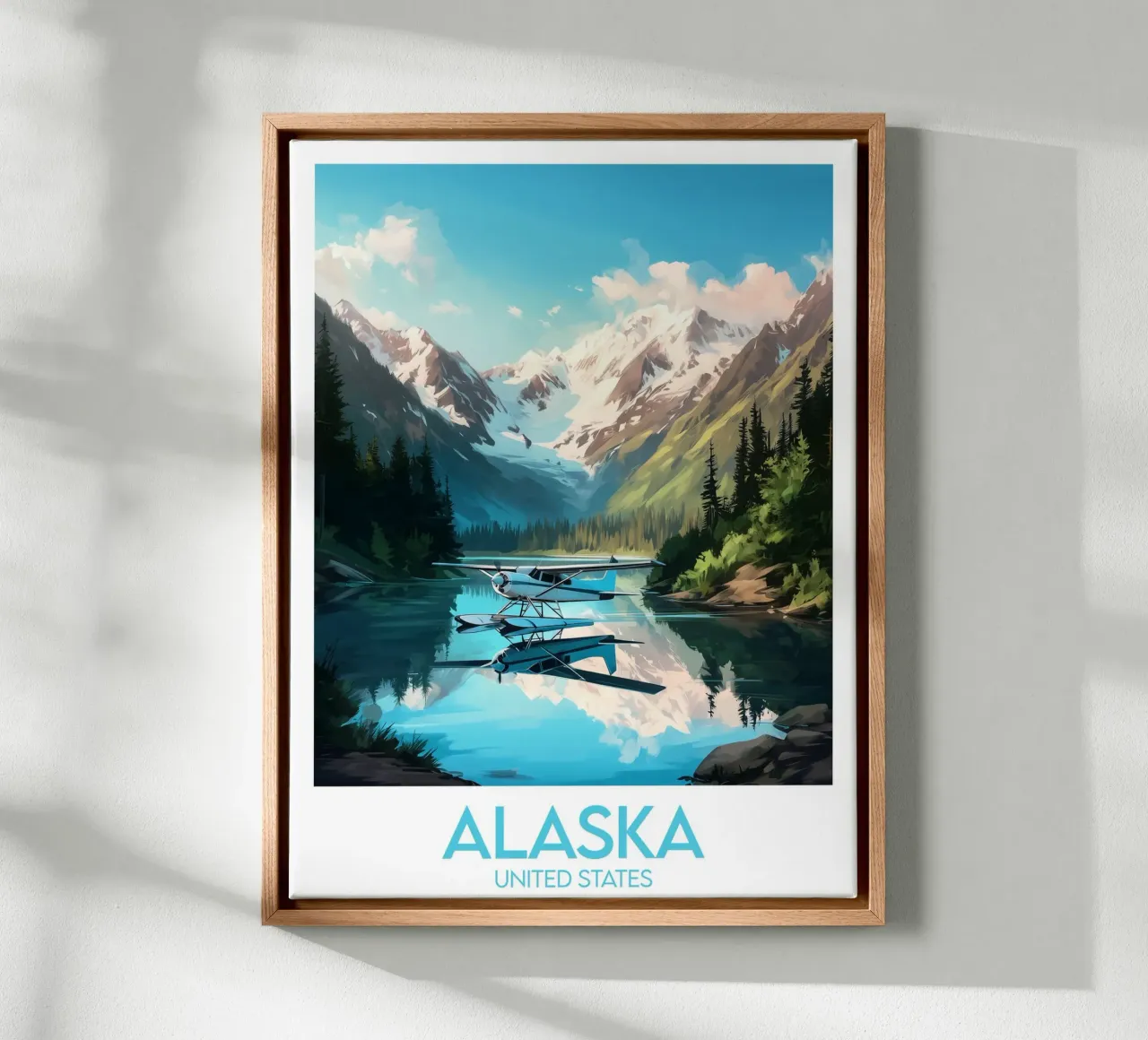Alaska posters canvas met Baklijst van Frame the World