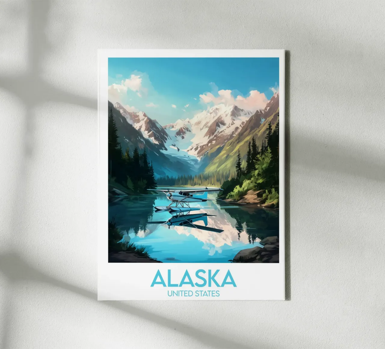 Alaska posters canvas met Baklijst van Frame the World