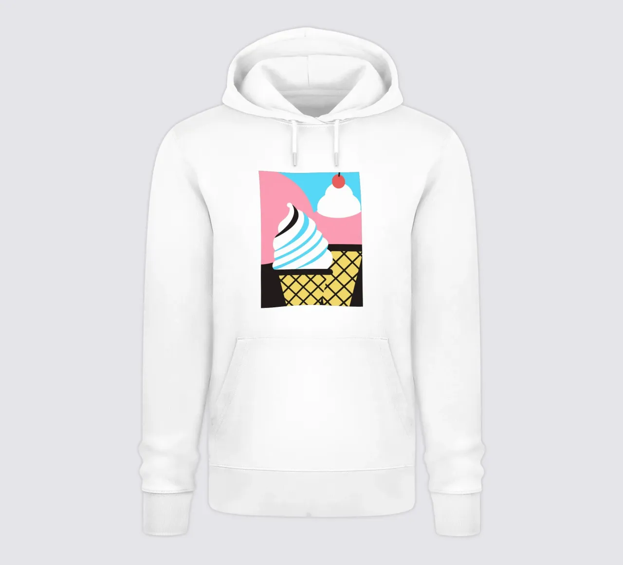 Crema Es felpa con cappuccio da LOOK DIFFERENT