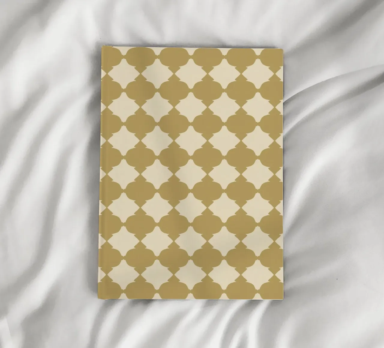 Interlocking cream classic notebook by Little Dean