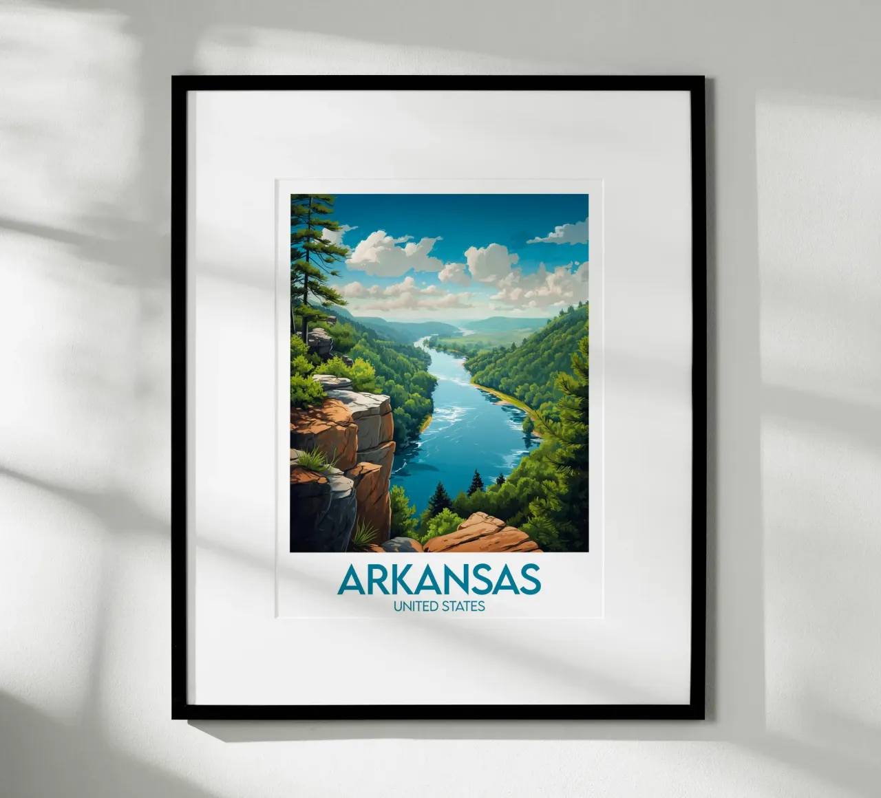 Affiche Arkansas poster da Frame the World