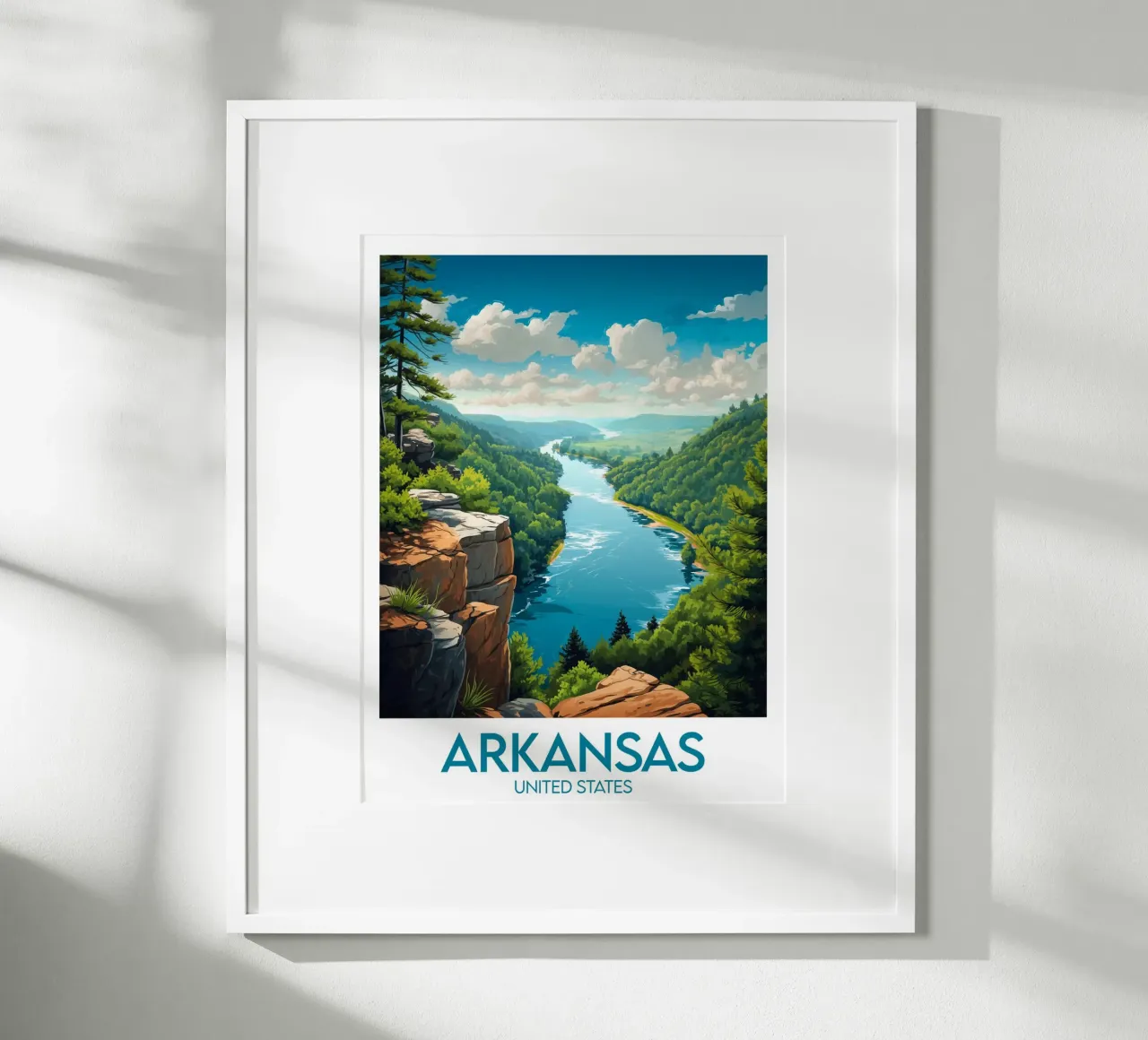Affiche Arkansas poster da Frame the World