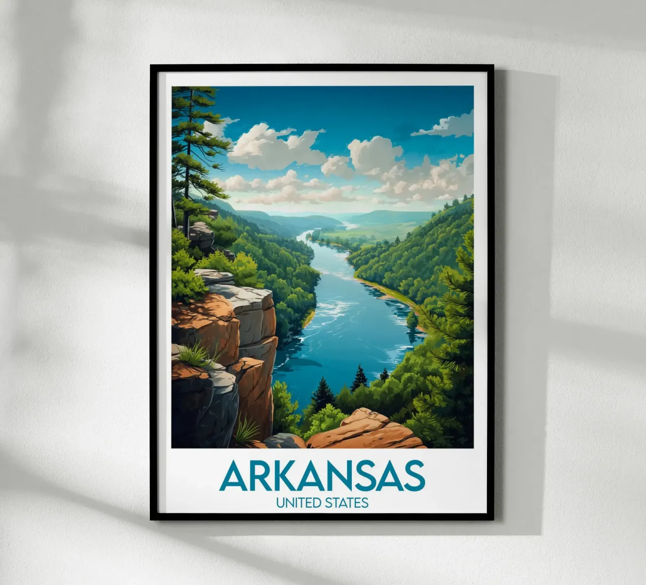 Affiche Arkansas poster da Frame the World