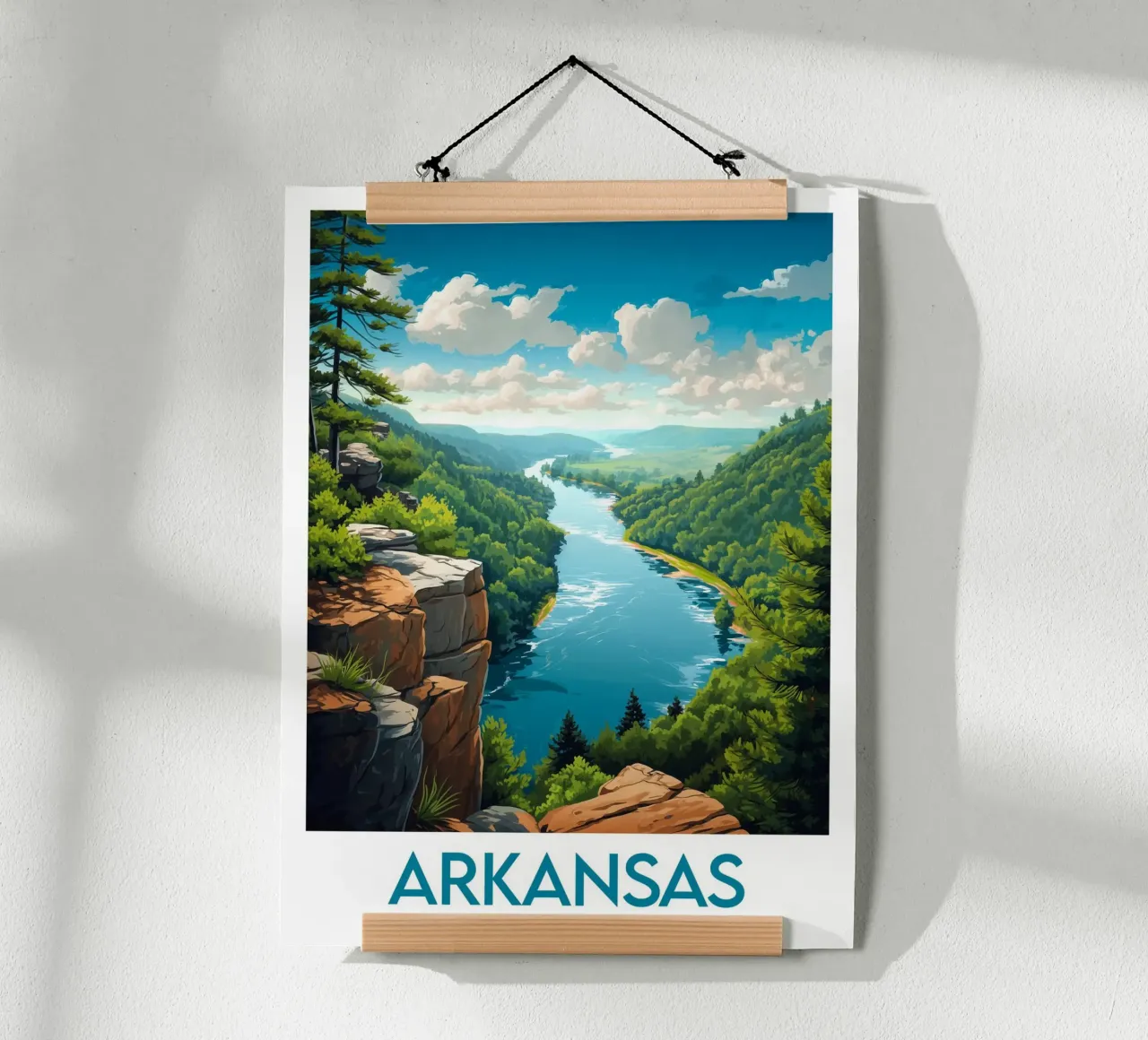 Affiche Arkansas poster da Frame the World