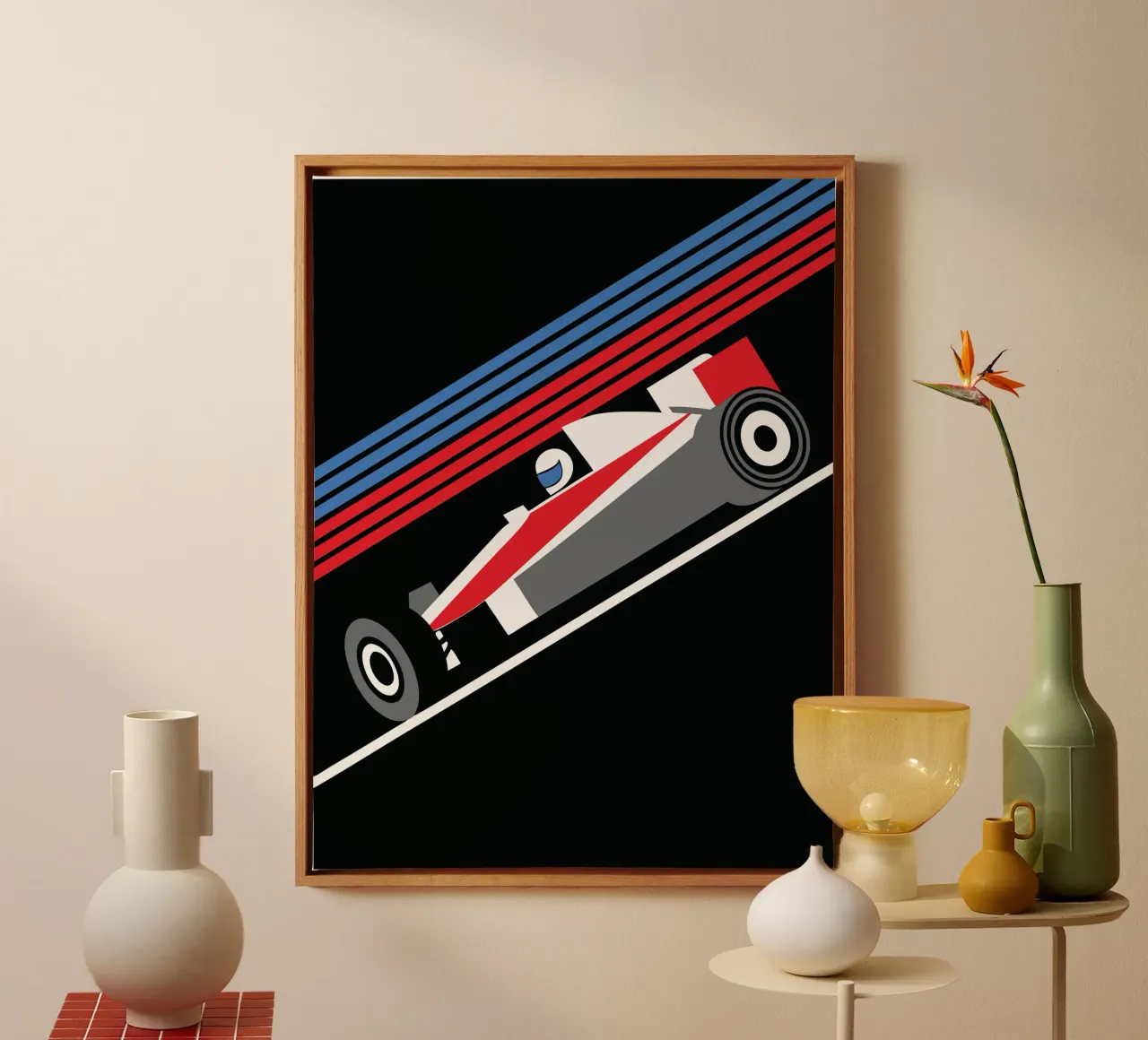 Formula Racing tela con Cornice a cassetta da LOOK DIFFERENT