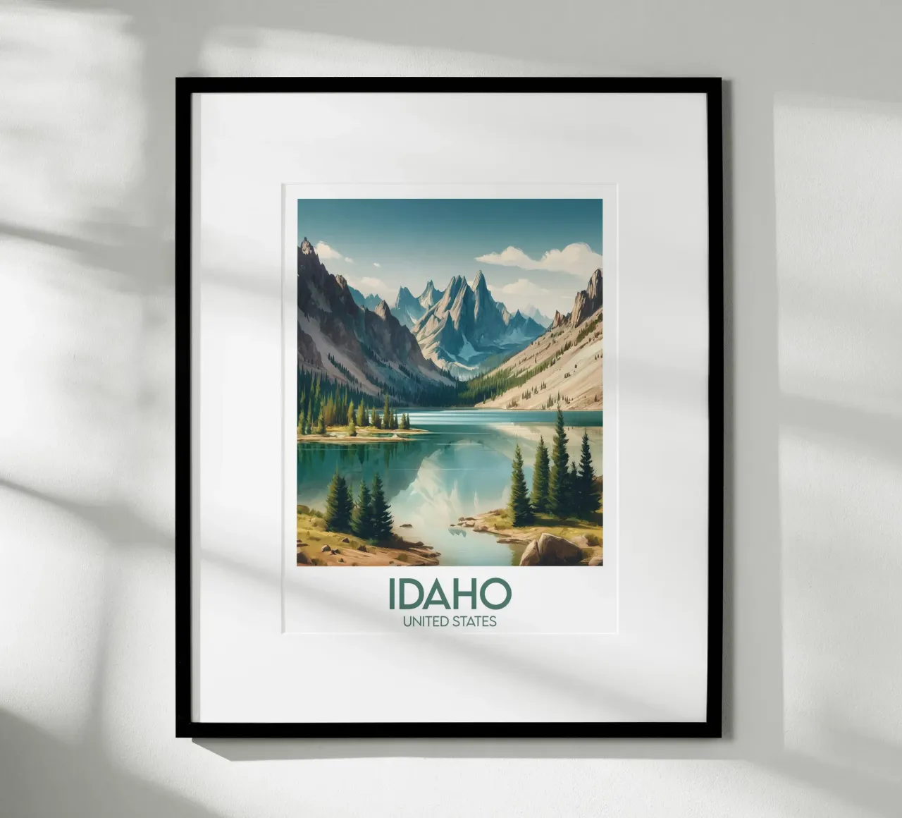 Idaho poster United States Poster von Frame the World