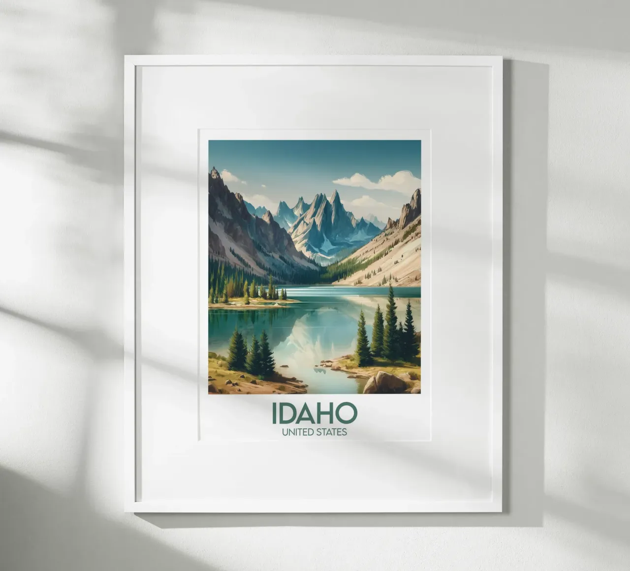 Idaho poster United States Poster von Frame the World