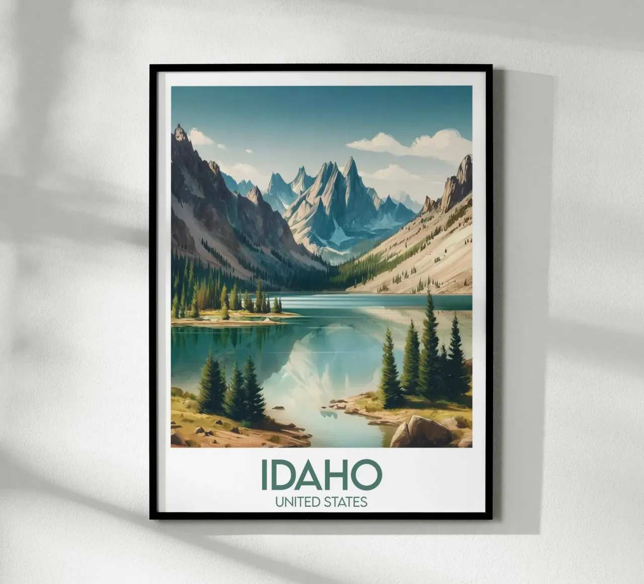 Idaho poster United States Poster von Frame the World