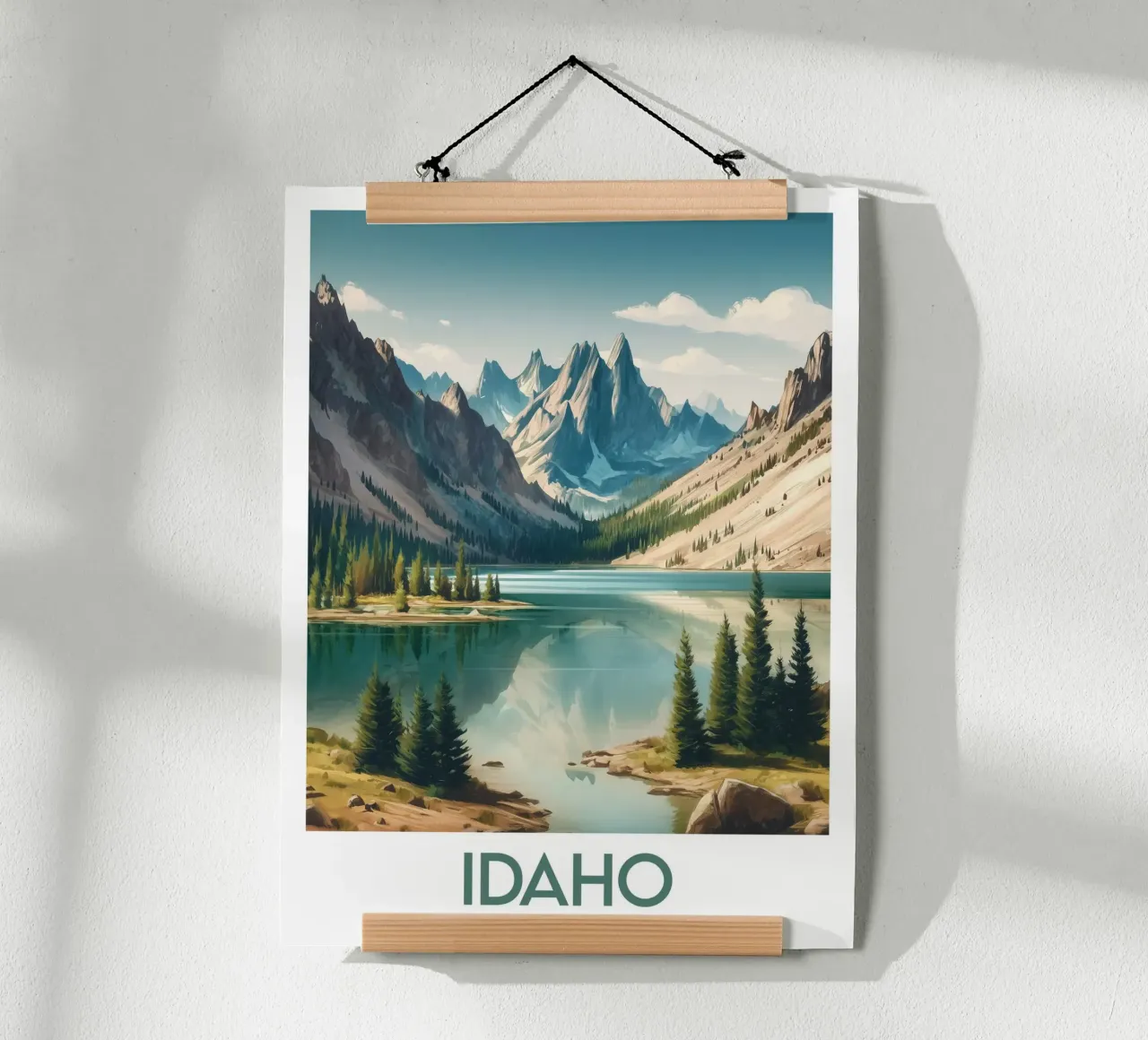 Idaho poster United States Poster von Frame the World