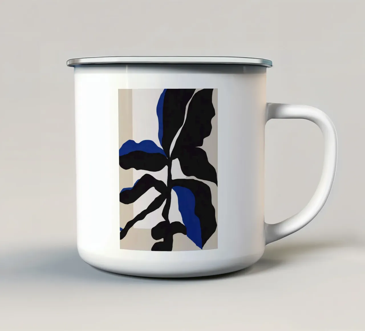 Pianta nera tazza in smalto da Little Dean