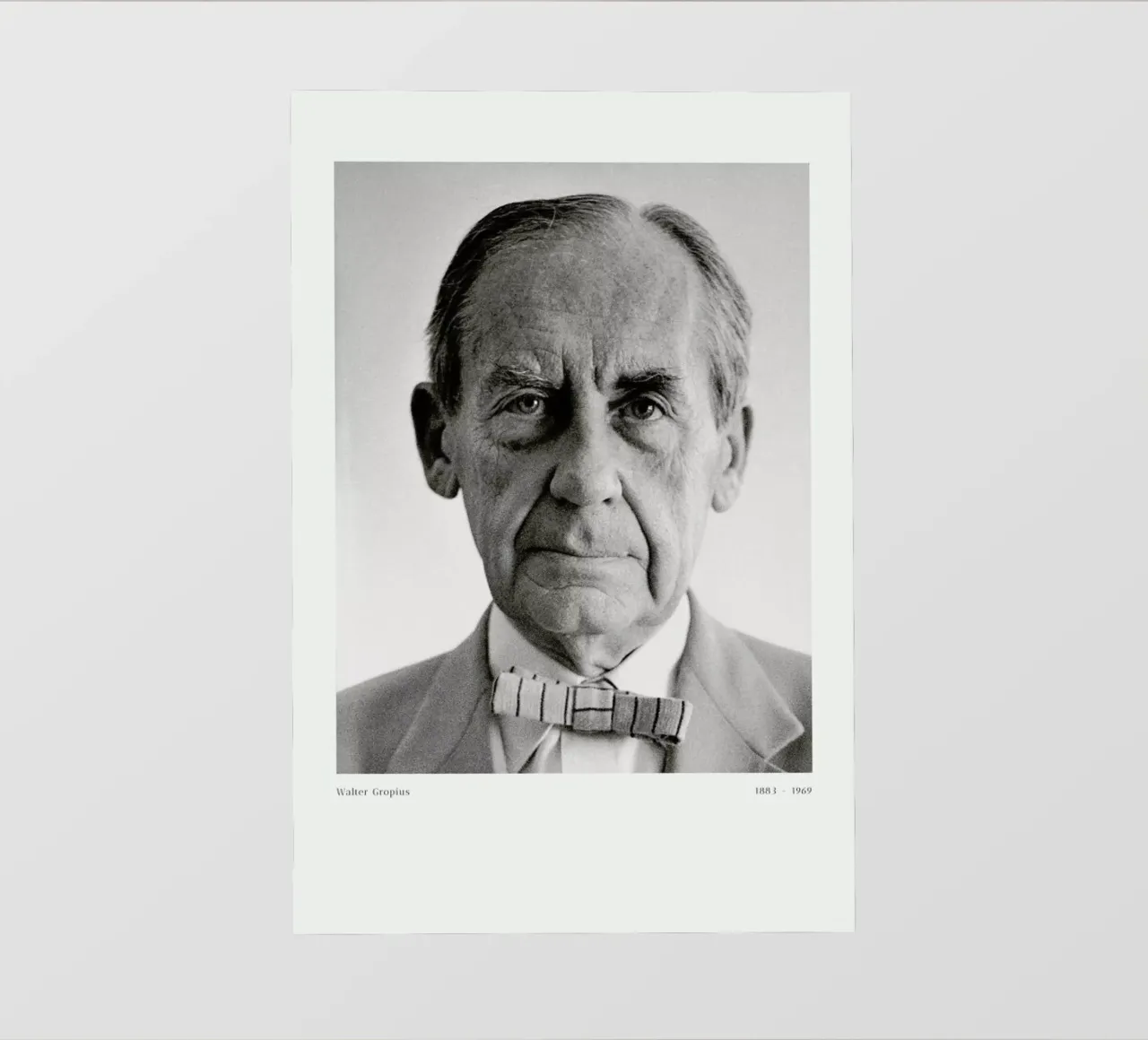 Franz Hubmann - Portrait of Walter Gropius telo in pvc da ARTOTHEK