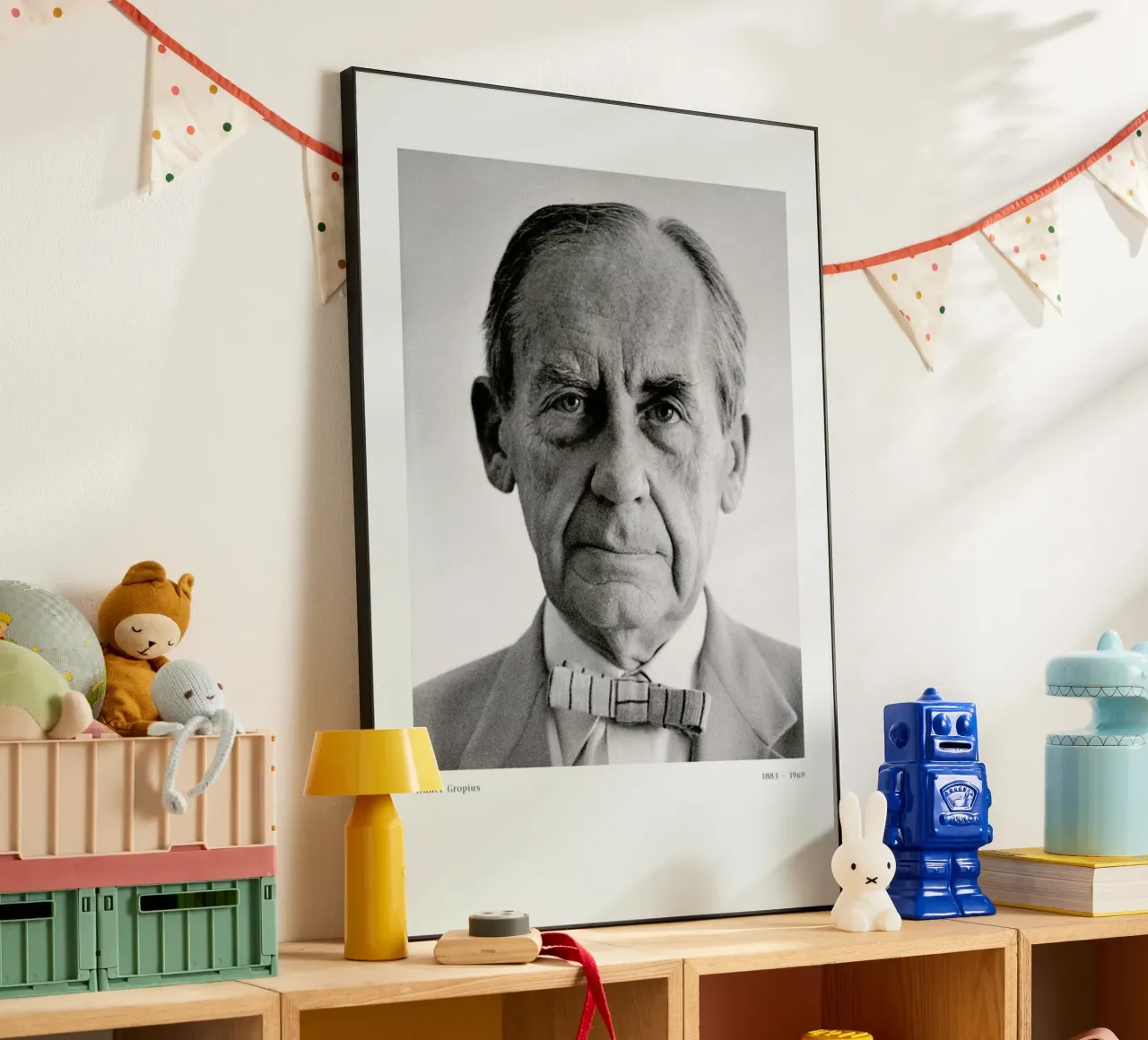 Franz Hubmann - Portrait of Walter Gropius alluminio dibond da ARTOTHEK