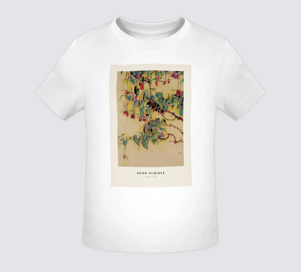 Schiele - Fuchsia maglietta neonato da Vintage by JUNIQE