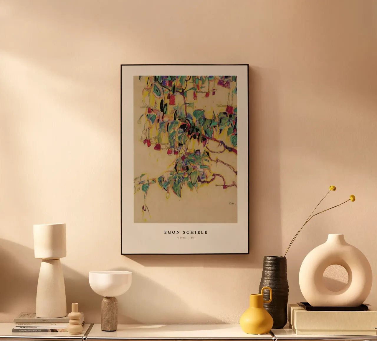 Schiele - Fuchsia alluminio dibond da Vintage by JUNIQE