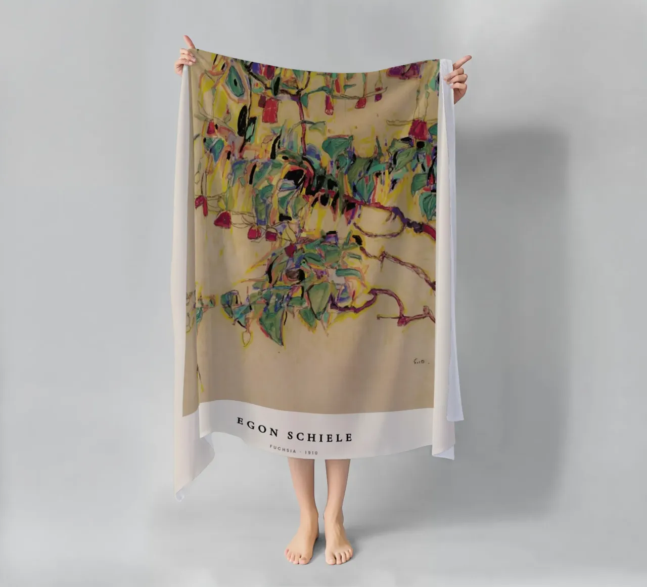 Schiele - Fuchsia telo mare da Vintage by JUNIQE