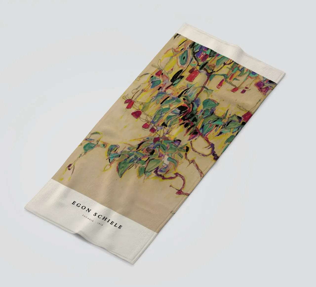 Schiele - Fuchsia telo mare da Vintage by JUNIQE