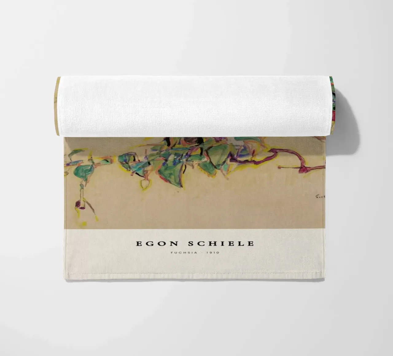 Schiele - Fuchsia telo mare da Vintage by JUNIQE