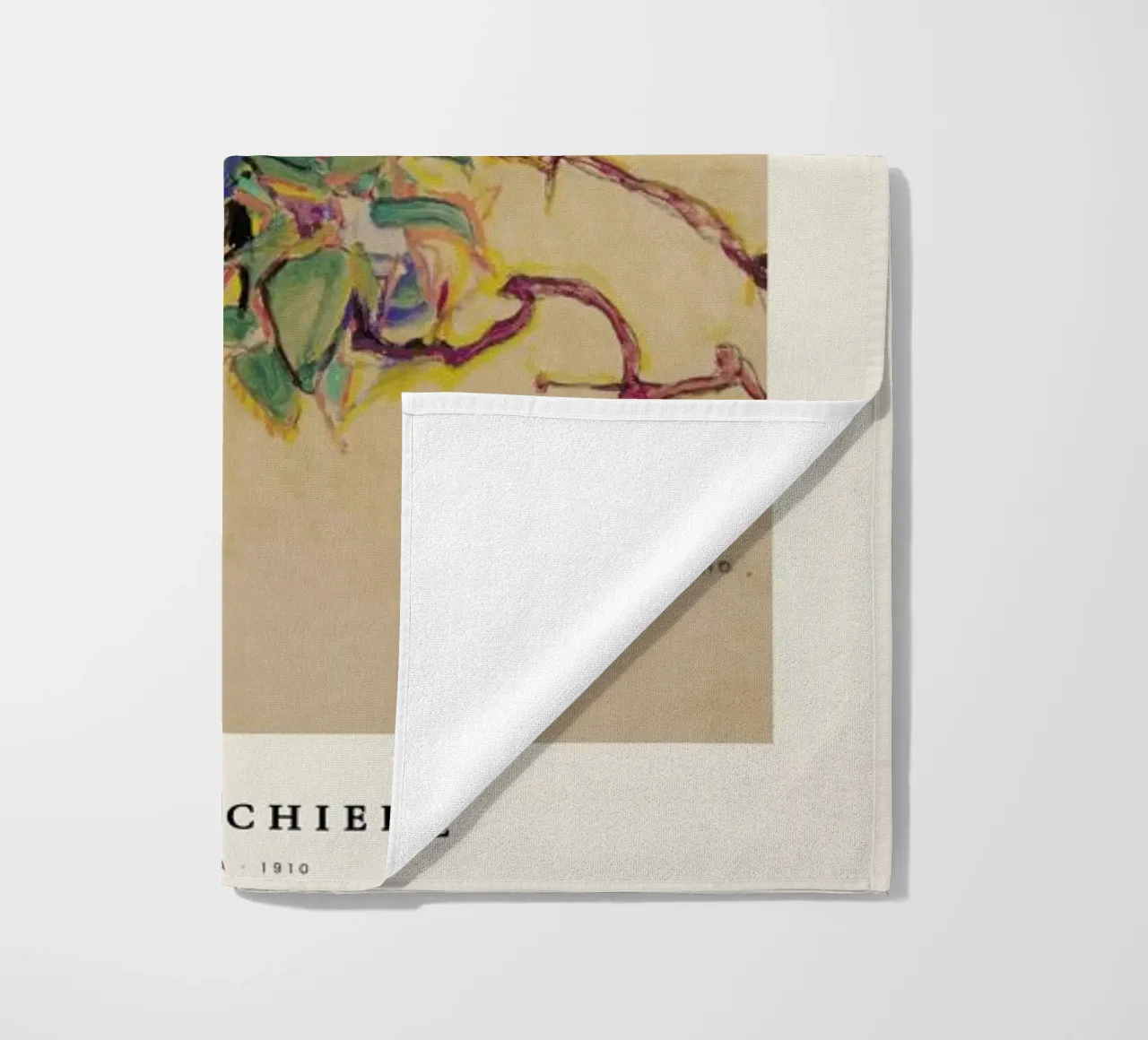 Schiele - Fuchsia telo mare da Vintage by JUNIQE