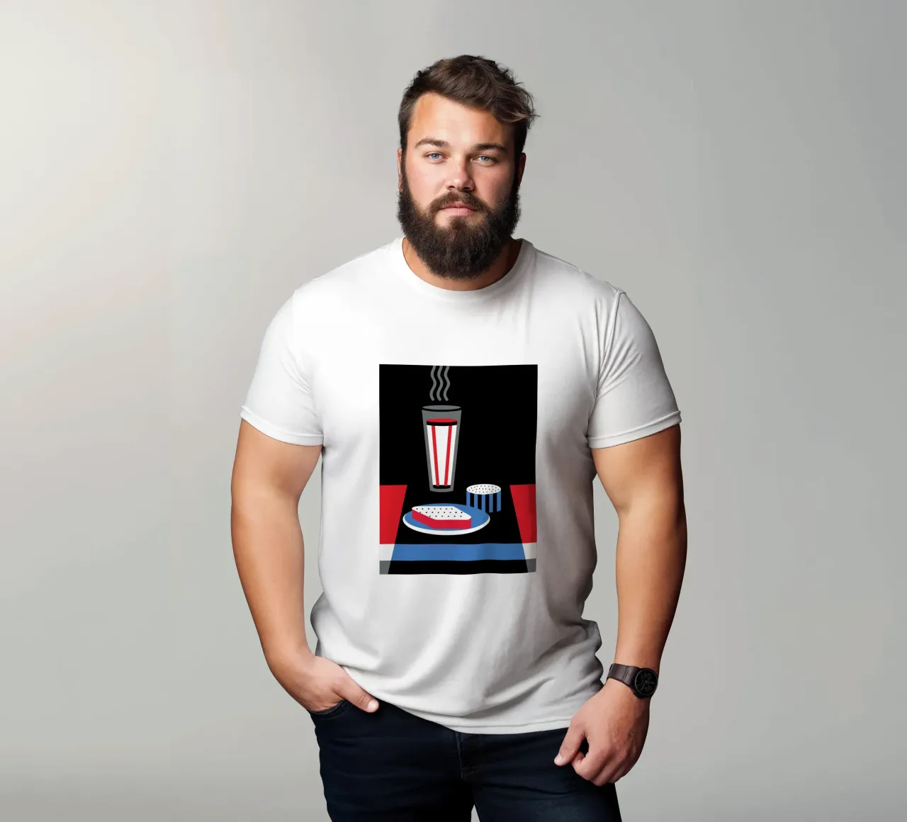 Latte e pane t-shirt da LOOK DIFFERENT