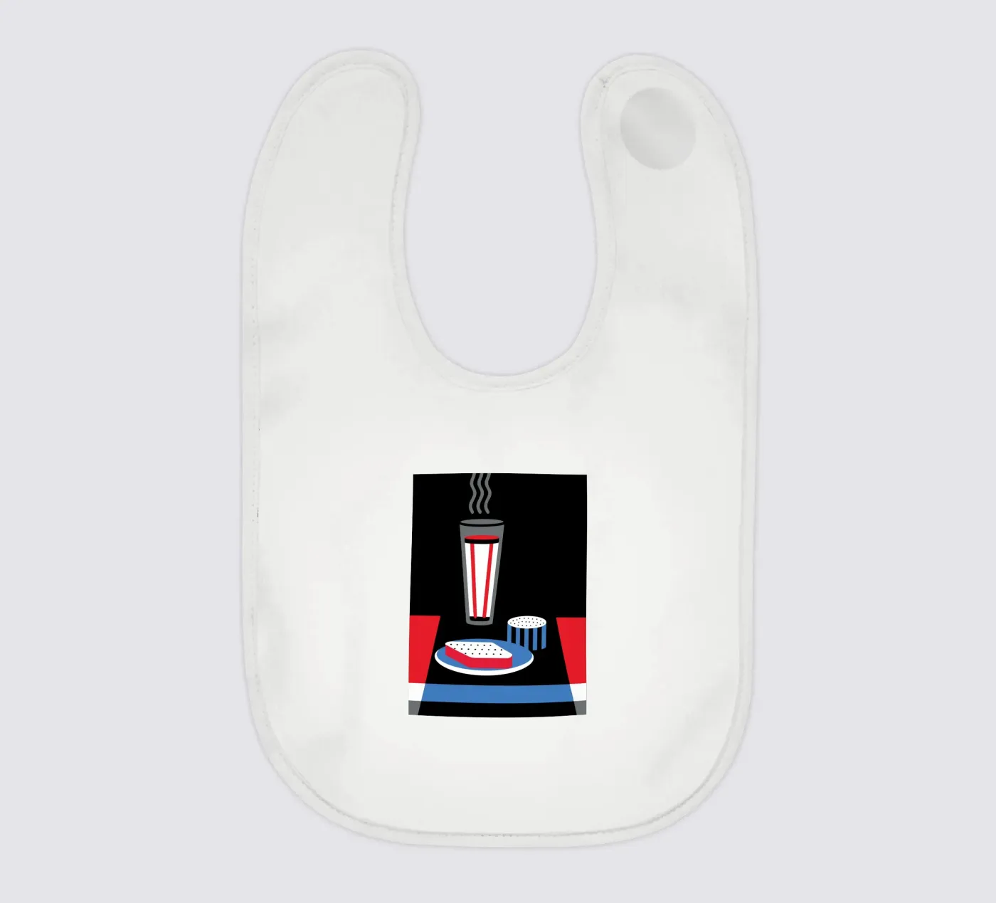 Milk And Bread baby bib by LOOK DIFFERENT