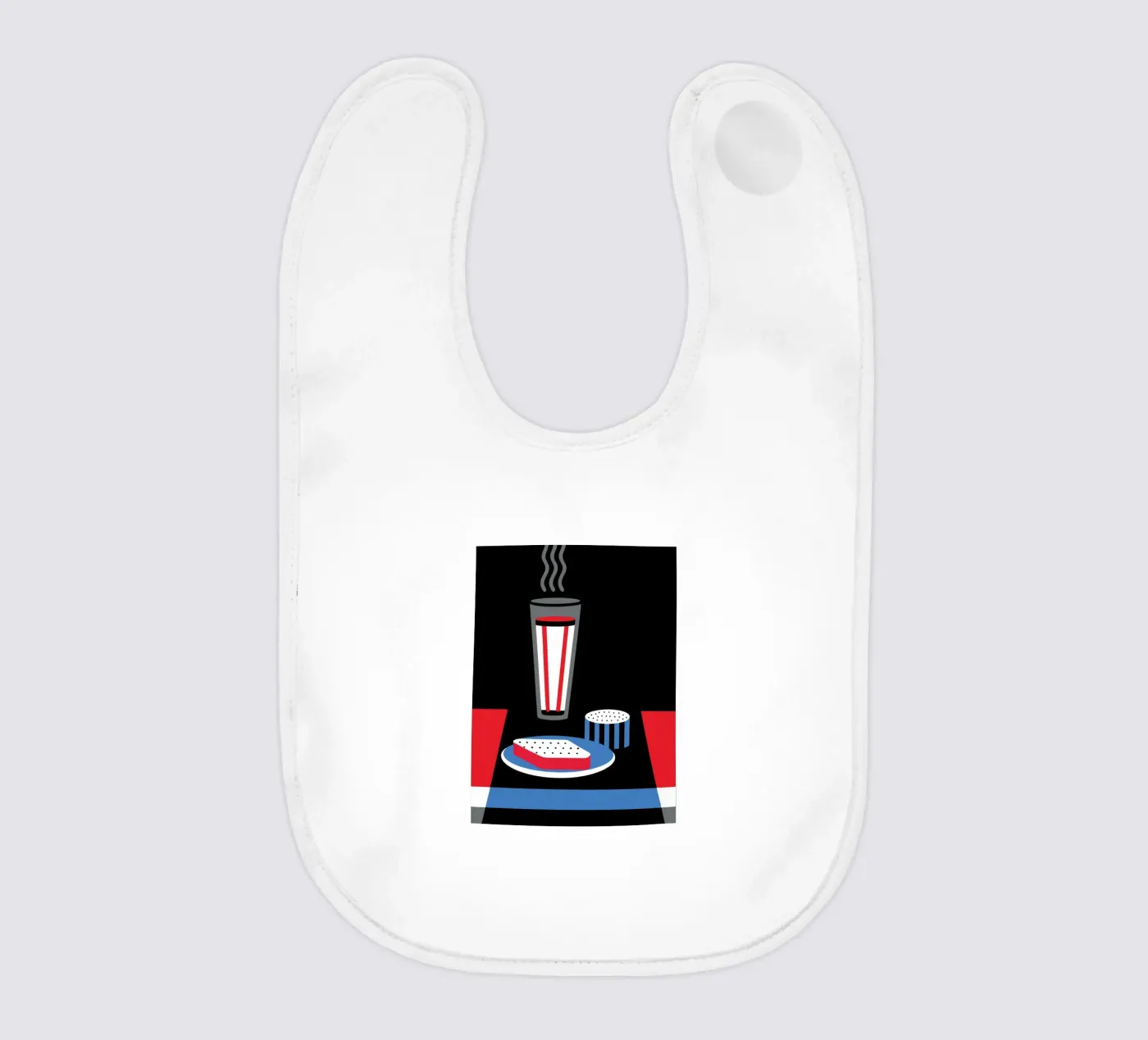 Milk And Bread baby bib by LOOK DIFFERENT