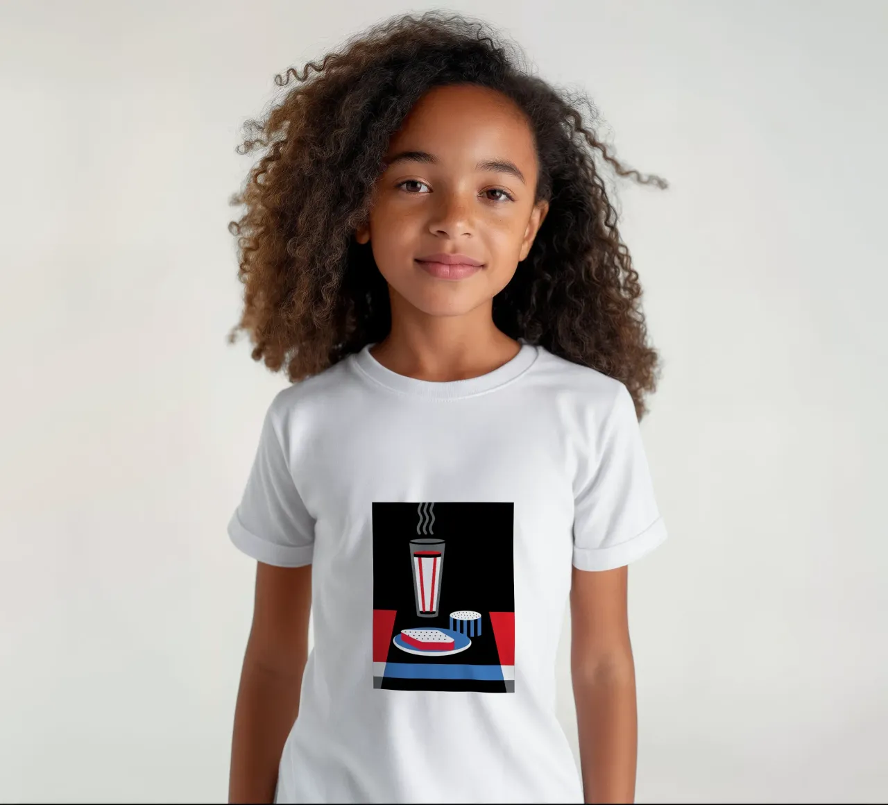 Latte e pane t-shirt bambini da LOOK DIFFERENT