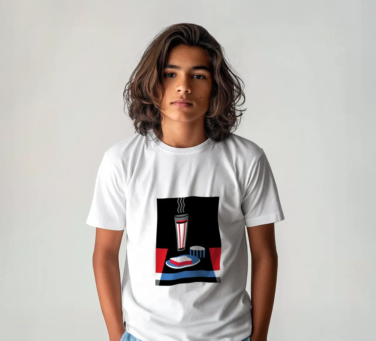 Latte e pane t-shirt bambini da LOOK DIFFERENT