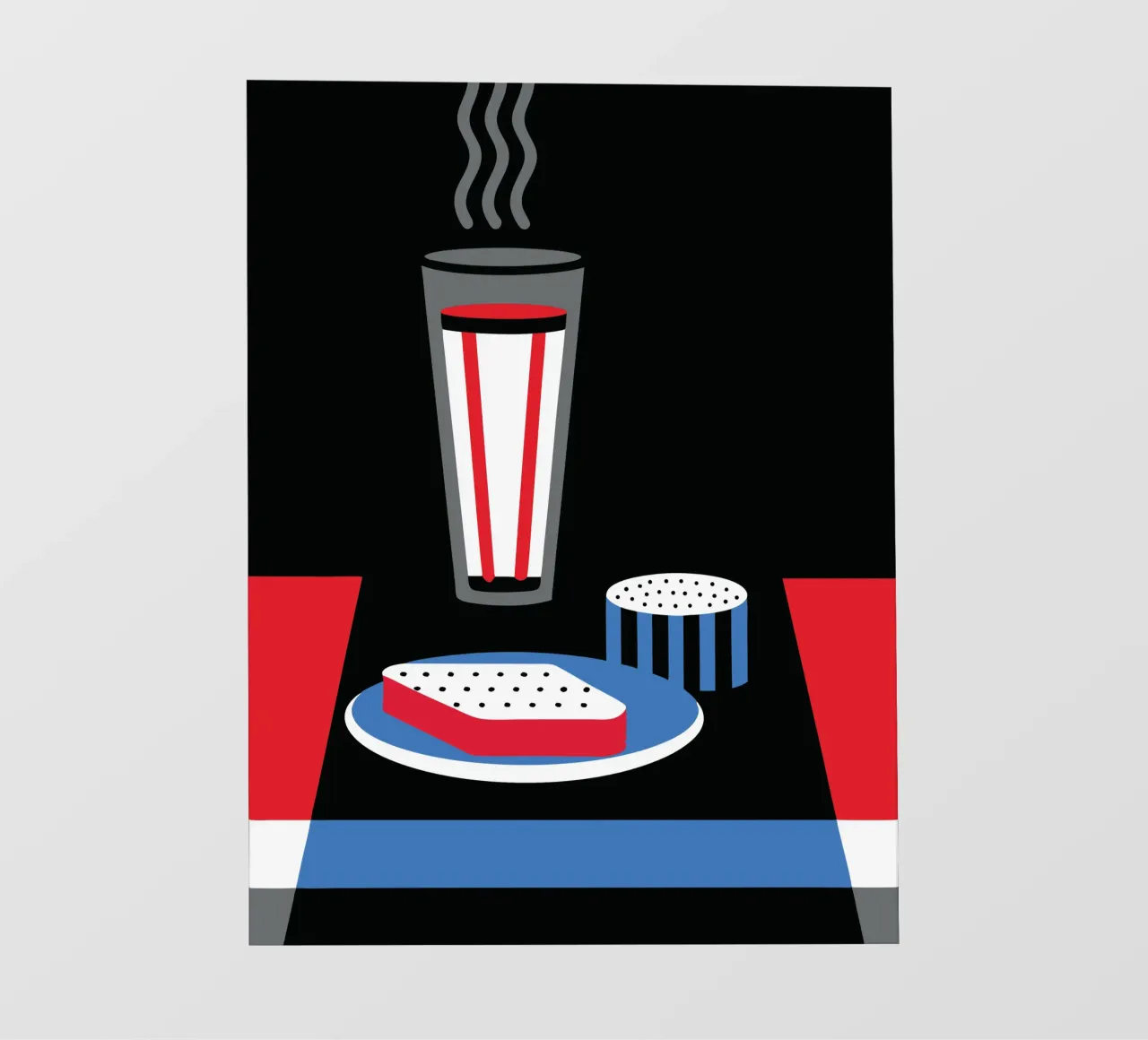 Latte e pane pellicola backlit da LOOK DIFFERENT