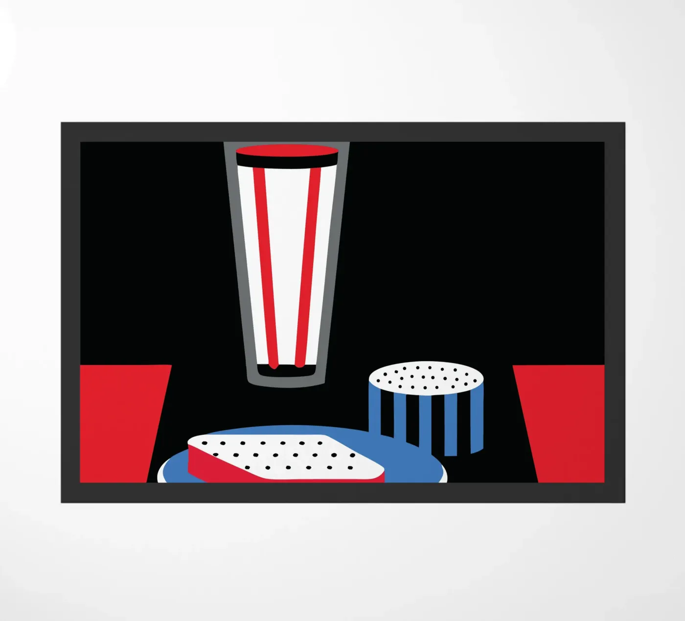 Milk And Bread deurmat van LOOK DIFFERENT