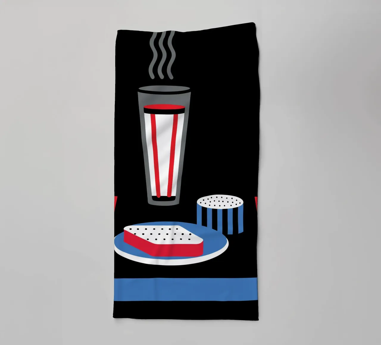 Latte e pane asciugamano da bagno da LOOK DIFFERENT