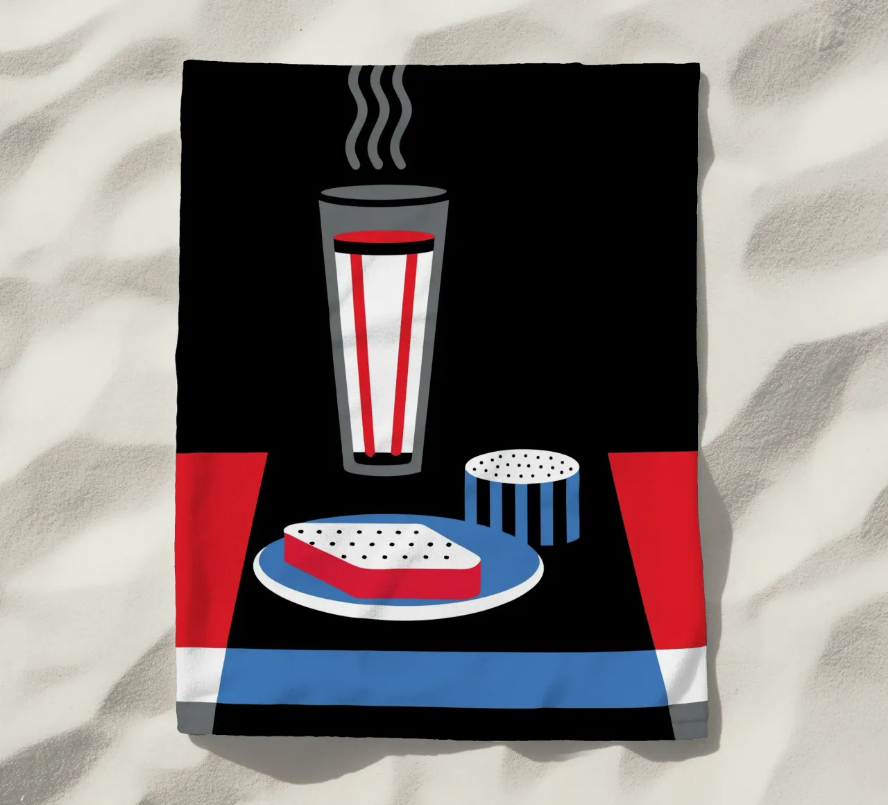 Latte e pane telo mare da LOOK DIFFERENT