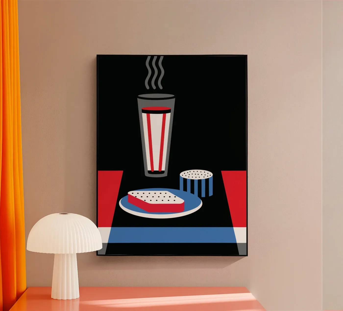 Milk And Bread Acryl-Glas von LOOK DIFFERENT