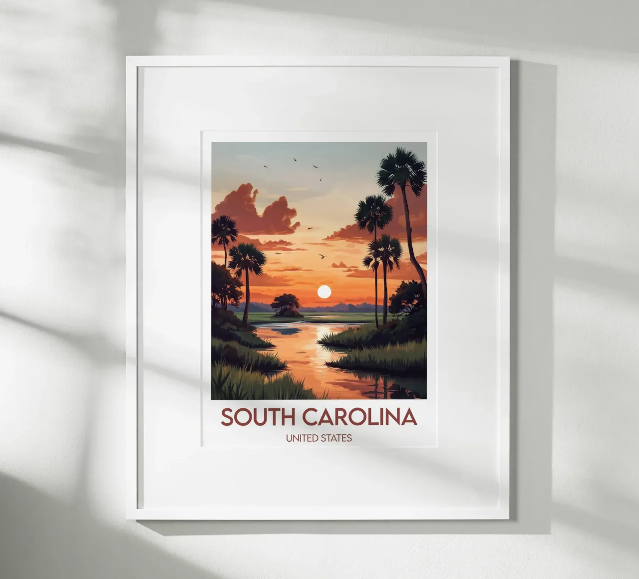 Affiche South Carolina poster da Frame the World